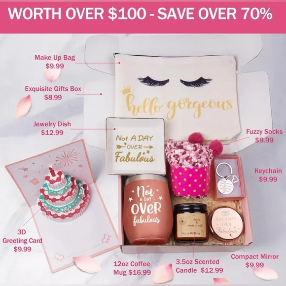 Happy 40, 50, 60, and 70th Birthday Box - Picture 2 of 14